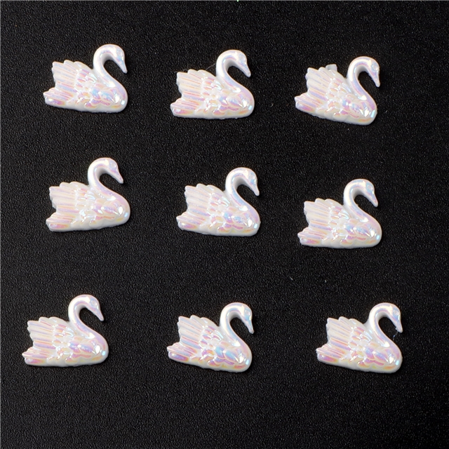 resin iridescent swan 3d resin accessories