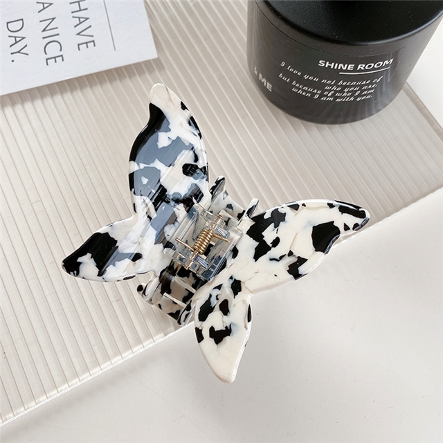 acetic acid cow color series black white acetic acid hair claw clip hairpin hair claw hair accessories