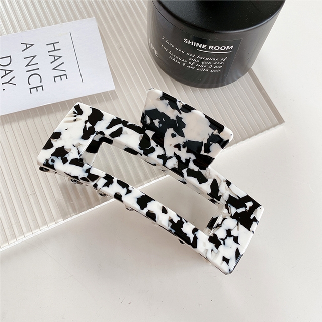 acetic acid cow color series black white acetic acid hair claw clip hairpin hair claw hair accessories