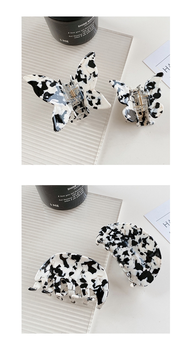 acetic acid cow color series black white acetic acid hair claw clip hairpin hair claw hair accessories