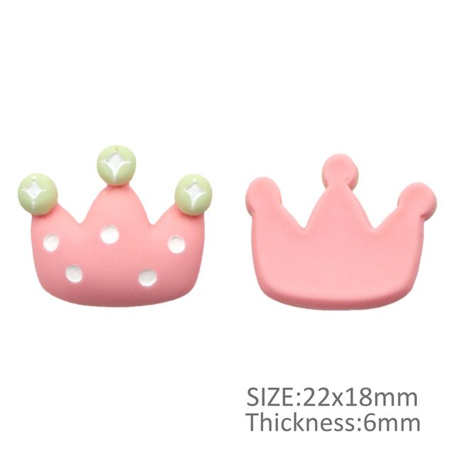resin crown resin accessories tender pink
