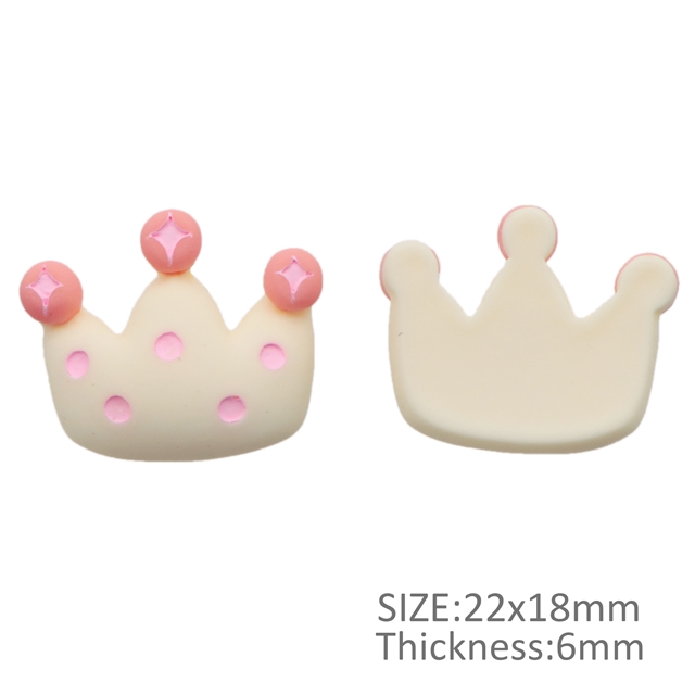 resin crown resin accessories white