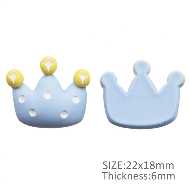 resin crown resin accessories blue
