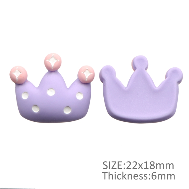 resin crown resin accessories purple