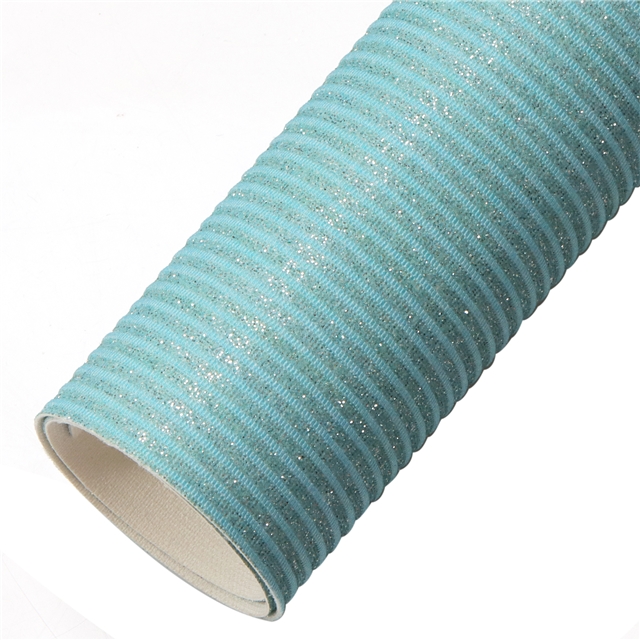 synthetic leather bump texture stripe metal wire glitter faux leather 20*33cm(7.9*13