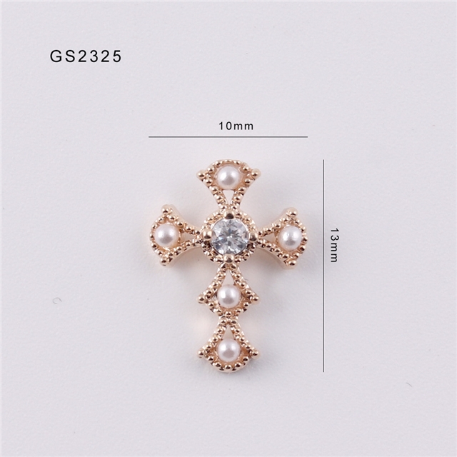 alloy+zircon zircon inlaid alloy nail accessories