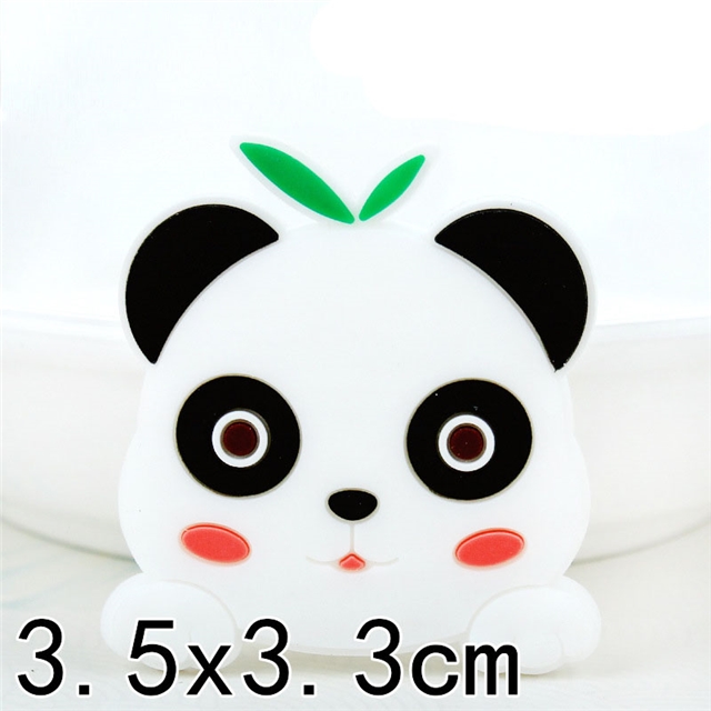 soft glue animal series pvc soft glue accessories panda