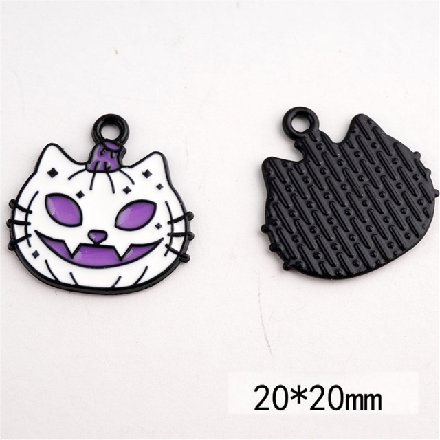 alloy Halloween alloy paint dripping jewelry accessories cat1#