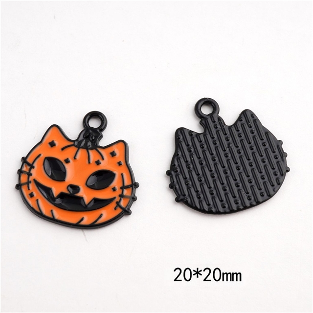 alloy Halloween alloy paint dripping jewelry accessories cat2#