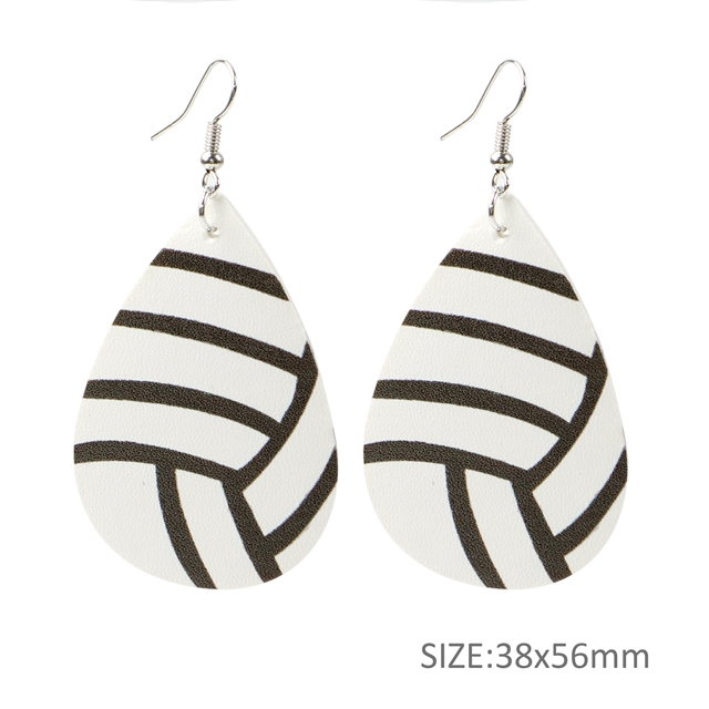leather leather  earrings (2pcs/pack) 2#