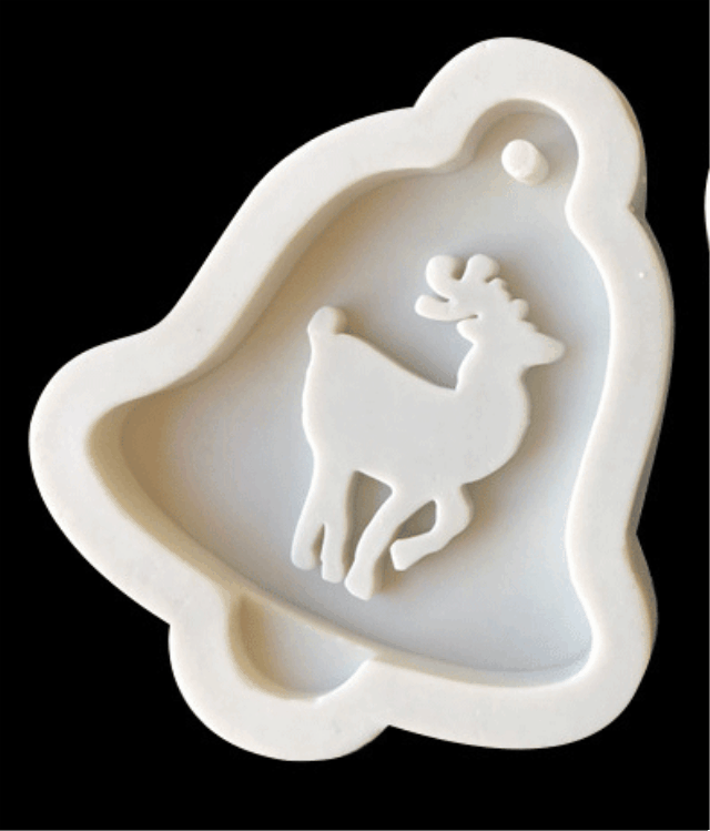 silicone christmas series silicone mold pink deer,10.8*9*1.6cm(4.3*3.5*5/8