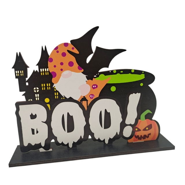 Wooden halloween wooden pendant Ornaments 9#15*18cm(5.9*7.1