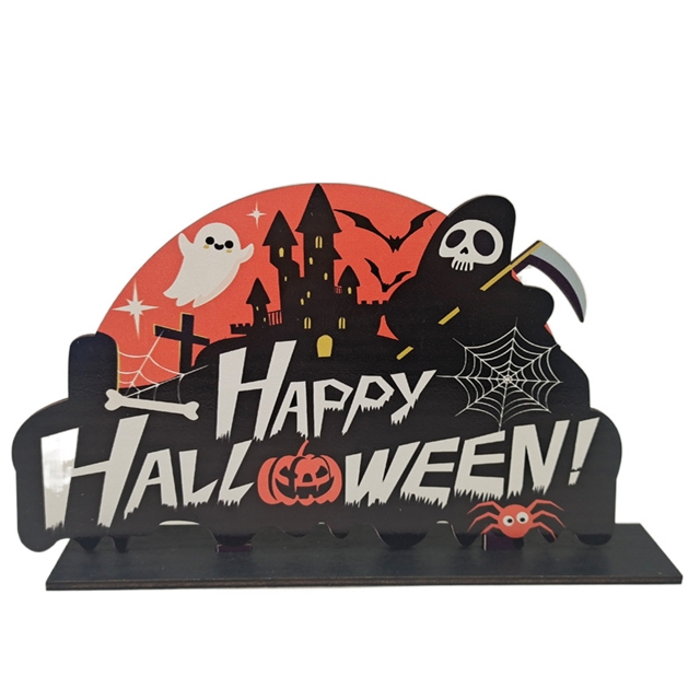 Wooden halloween wooden pendant Ornaments 14#27*17cm(10.6*6.7