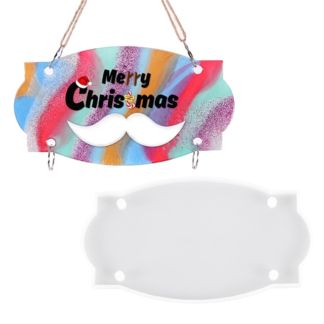 silicone  doorplate with hole silicone mold 