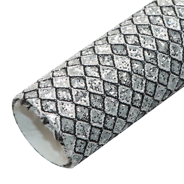 synthetic leather chunky glitter geometric pattern synthetic leather 20*33cm(7.9*13