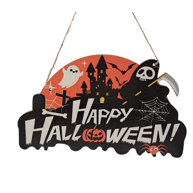 Wooden halloween wooden pendant Ornaments 19#26.5*15.5cm(10.4*6.1