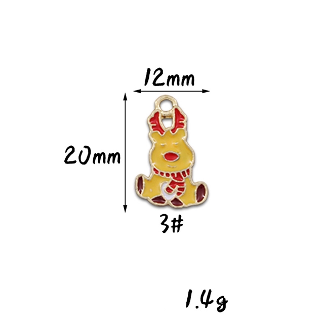 alloy christmas series dripping alloy pendant 3#,christmas elk