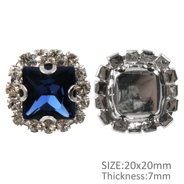 Glass claw accessories blue black 8mm(0.32