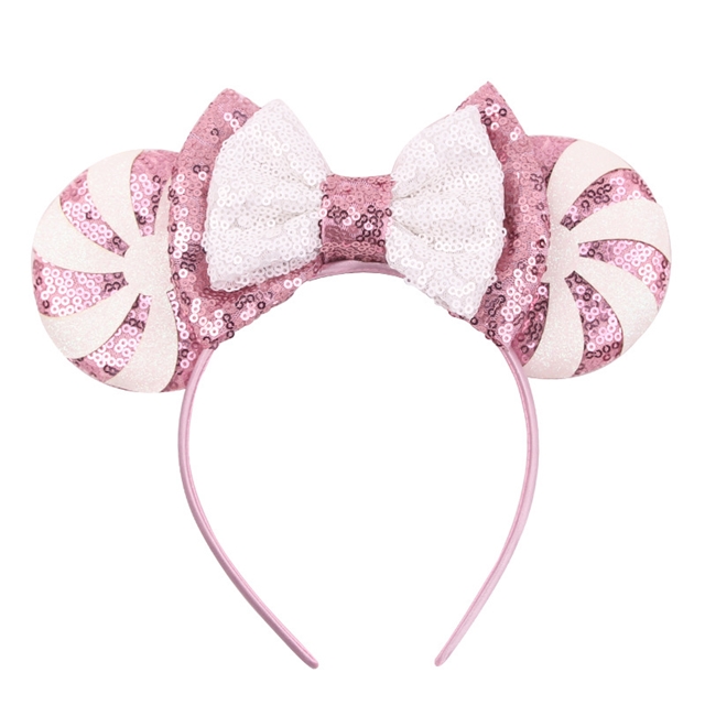 plastic+fabric mickey bowknot headband 13#