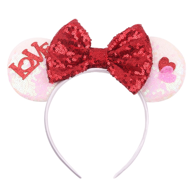 plastic+fabric mickey bowknot headband 14#