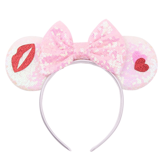 plastic+fabric mickey bowknot headband 15#