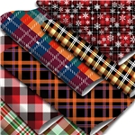 plaid Synthetic Leather