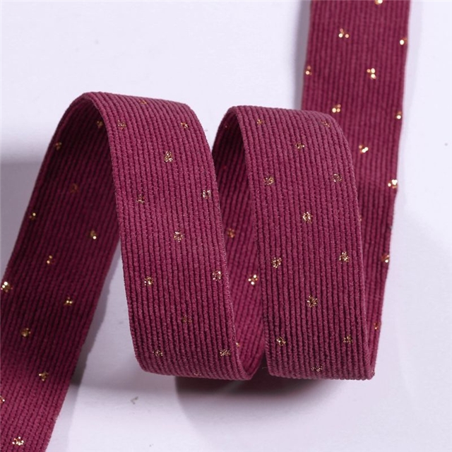 double sided corduroy hot stamping ribbon(20 yard/roll) wine red,25mm(1