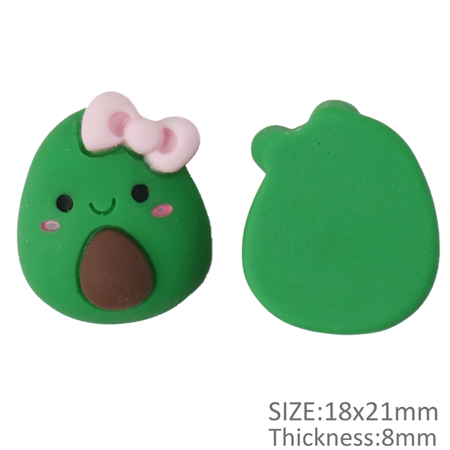 resin fruit 3d resin accessories avocado,18*21mm(0.7*0.8