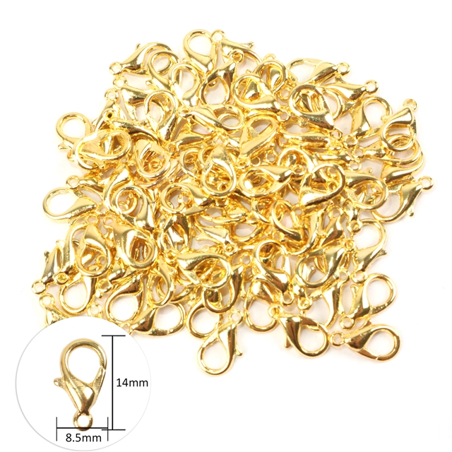 metal alloy lobster clasp gold,14mm(0.56