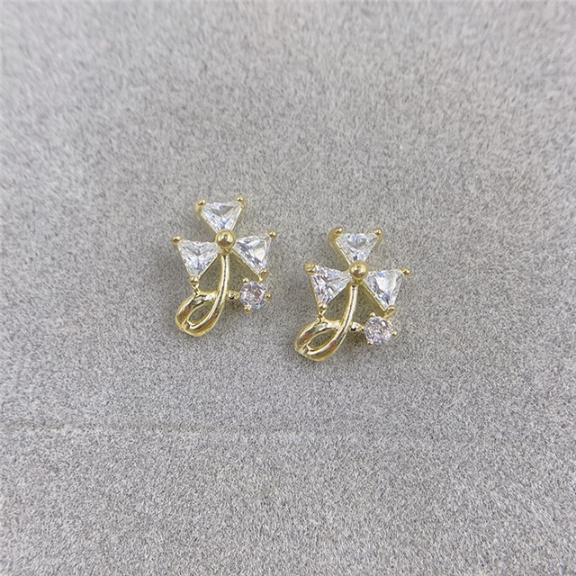 copper+zircon zircon rhinestone alloy nail accessories