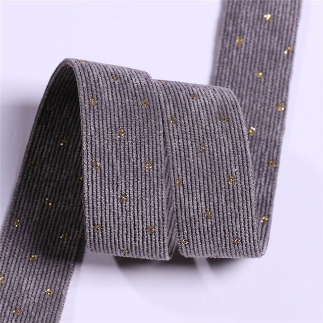 double sided corduroy hot stamping ribbon(20 yard/roll) dark grey,25mm(1