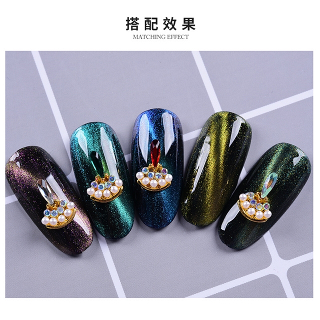 alloy+rhinestone flower water drop alloy diamond nail art decoration