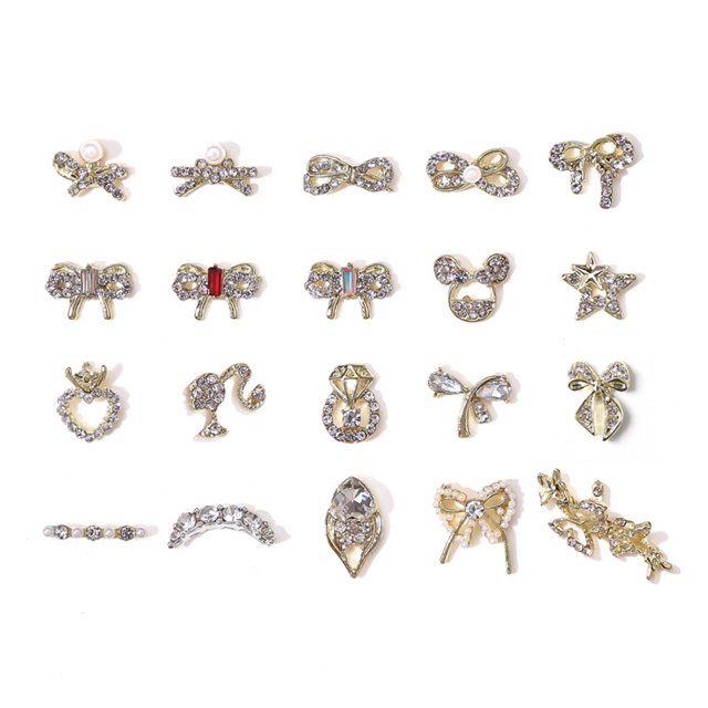 alloy bow rhinestone alloy accessories