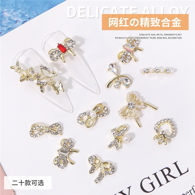 alloy bow rhinestone alloy accessories