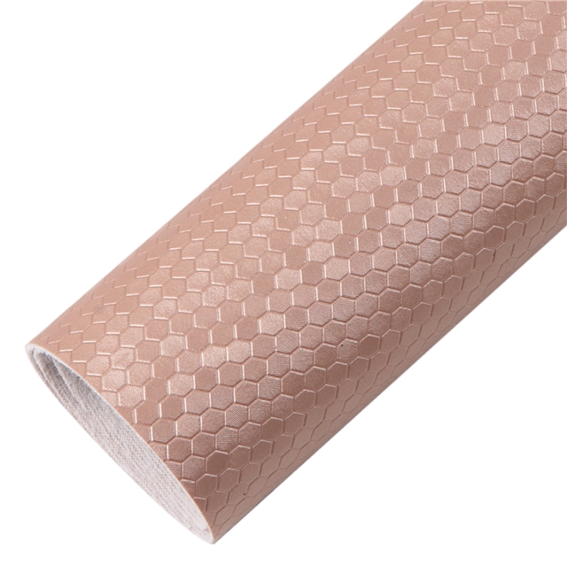 synthetic leather bump texture plain hexagon pattern faux leather 20*33cm(7.9*13