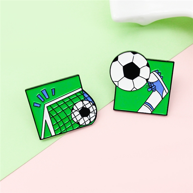 alloy football alloy brooch