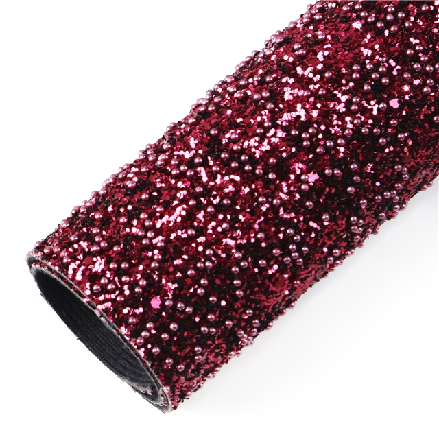 synthetic leather chunky glitter beads big small sequins mixed faux leather 20*33cm(7.9*13