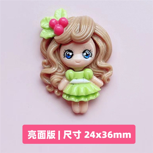 resin princess christmas series 3d resin accessories 13#,glossy