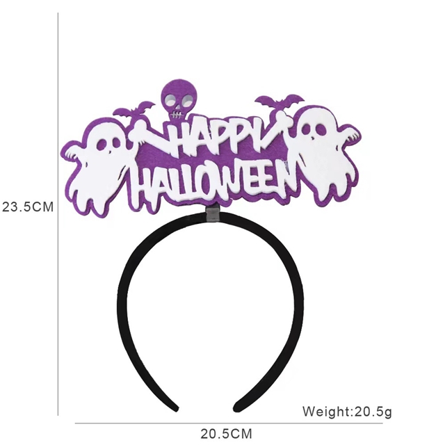 felt cloth + plastic felt halloween headband headgear decorative supplies T款,均码