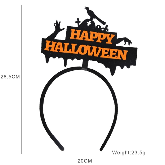 felt cloth + plastic felt halloween headband headgear decorative supplies I款,均码