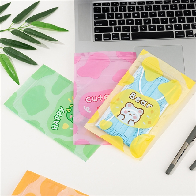 plastic cartoon animal ziplock bag