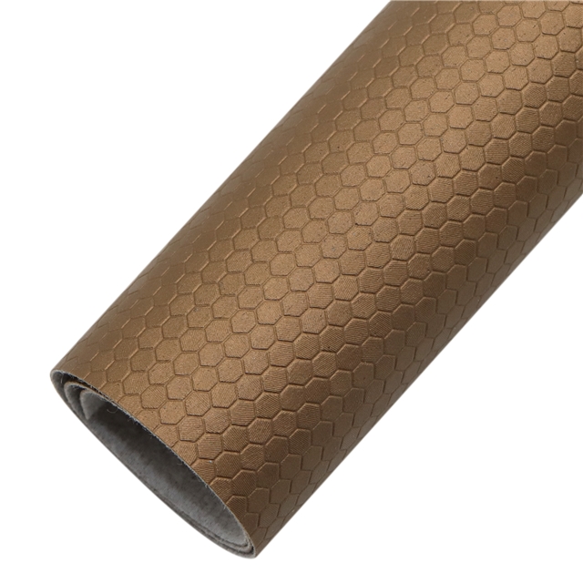 synthetic leather bump texture plain hexagon pattern faux leather 20*33cm(7.9*13