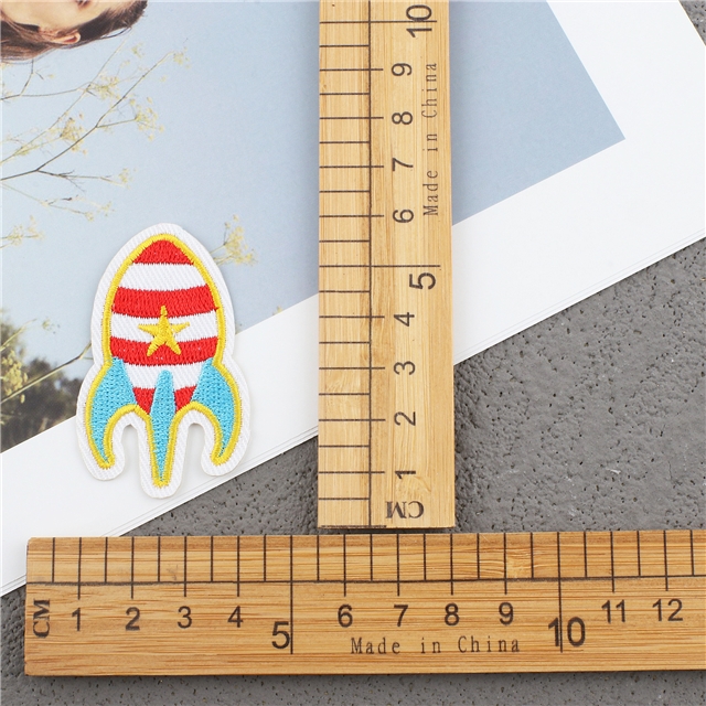 back with glue patch rocket embroidery patch (back with glue) 2#