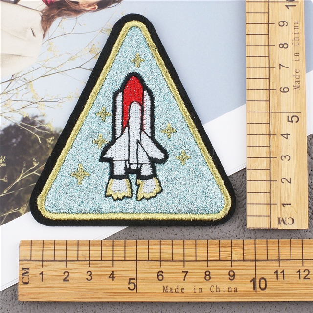 back with glue patch rocket embroidery patch (back with glue) 1#