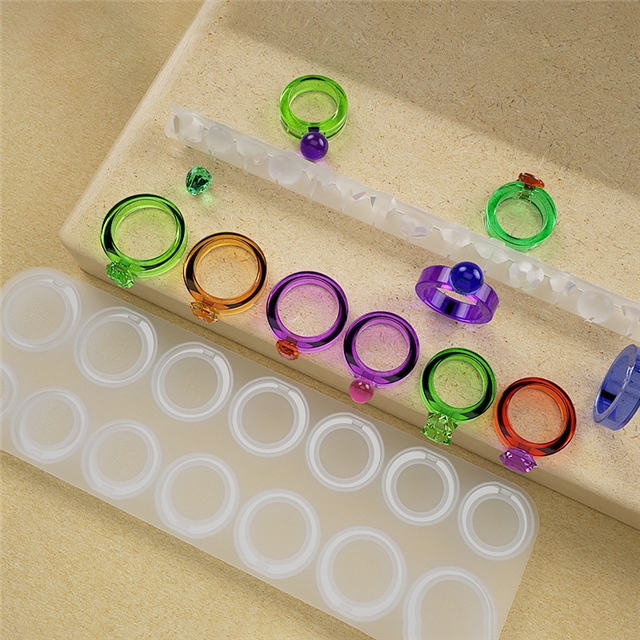 silica gel epoxy resin ring silicone mold