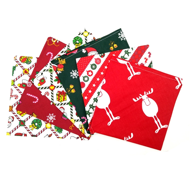 fabric christmas pet slobber towel