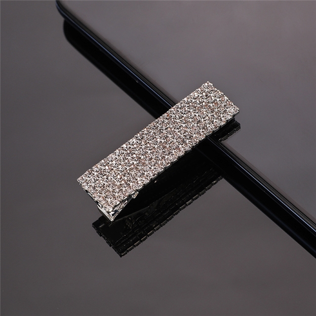 rectangle rhinestone duckbill clips