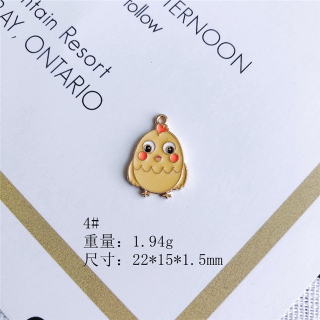 alloy zodiac small animal dripping oil alloy pendant