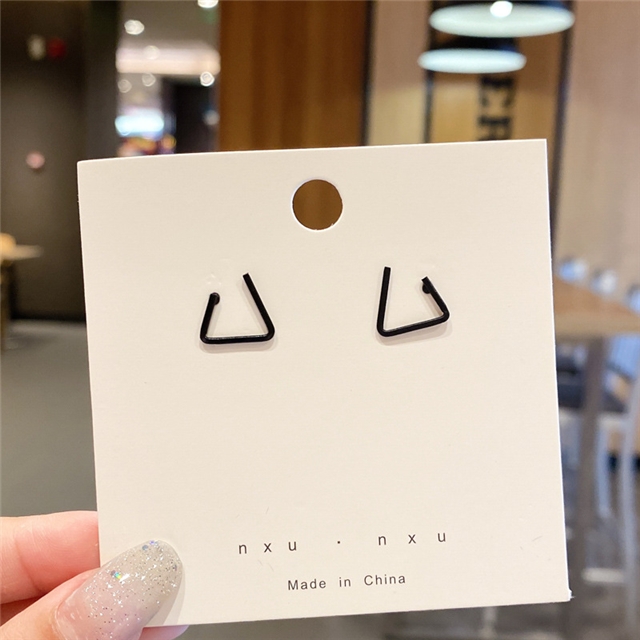 alloy 925 silver stud earrings women