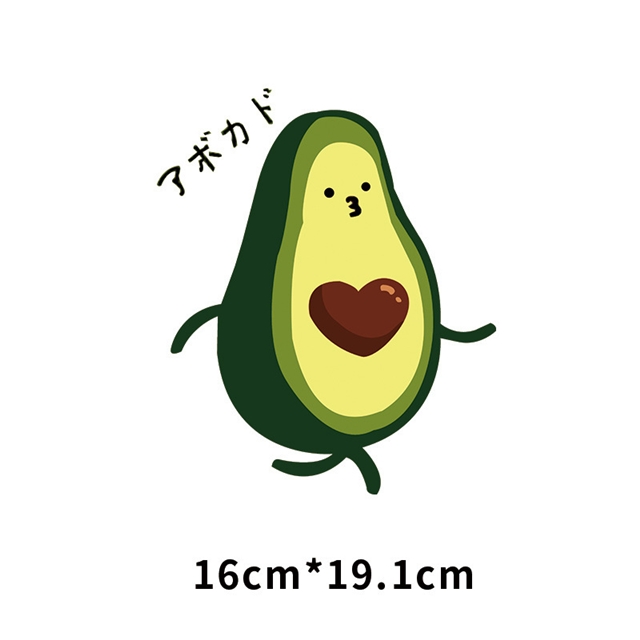 avocado series heat transfer Iron on stickers